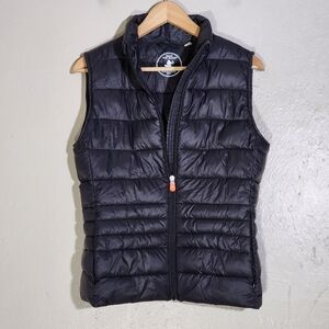 Save The Duck Black Puffer Vest